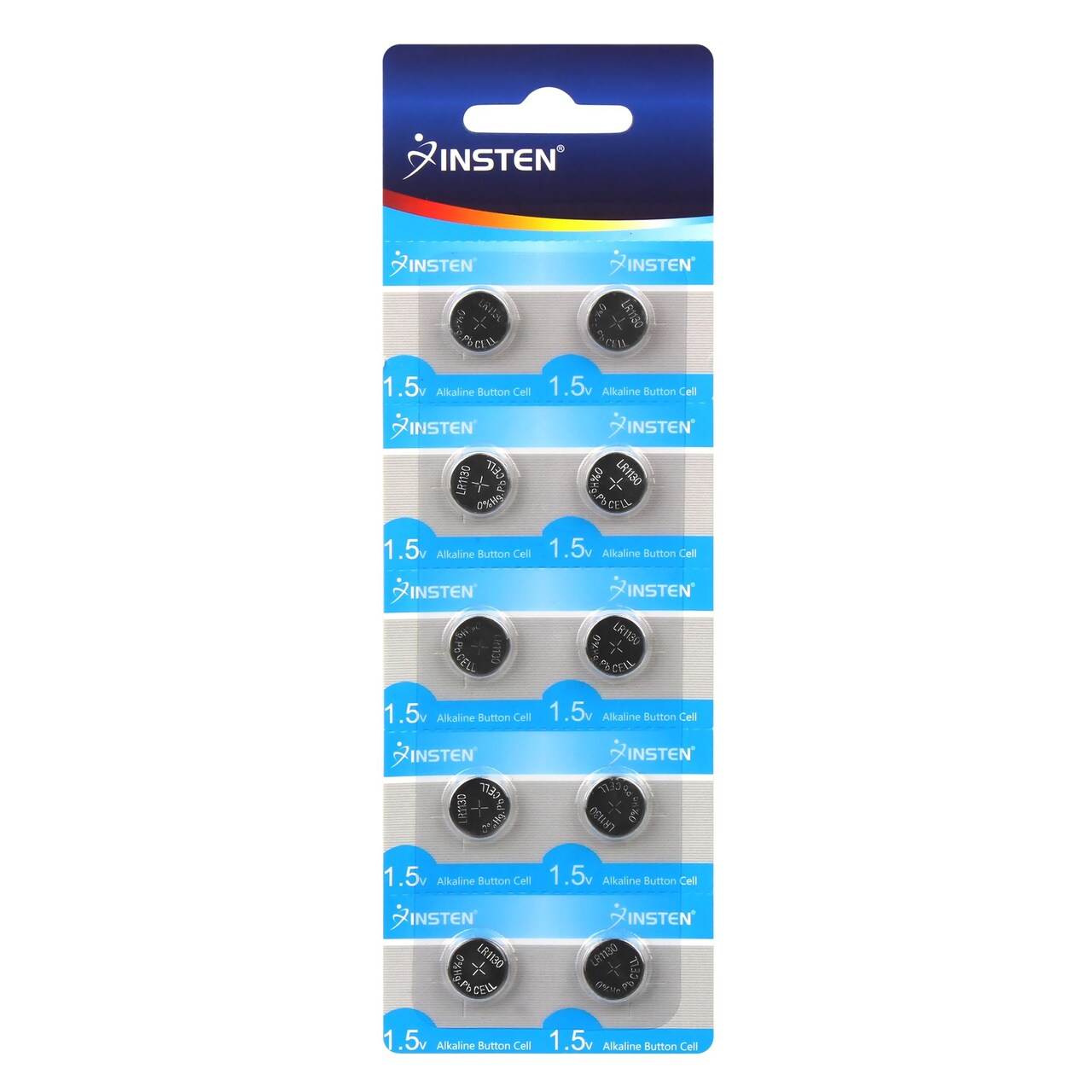 10 Pack 1.5V AG10 LR 1130 Coin Cell Batteries, Alkaline Watch Battery
